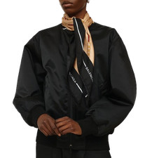 Balenciaga Black Scarf Bomber
