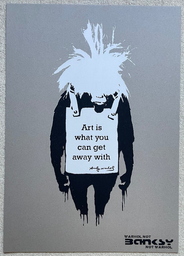 Not banksy warhol art - warhol,,