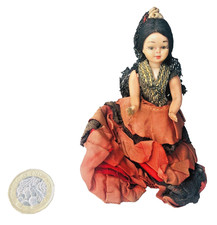 Action Figure Toy Doll Spain Spanish Flamenco Dancer Vintage ra