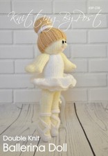 New Knitting Pattern Ballerina doll  Knitting by Post Original New A5 Leaflet