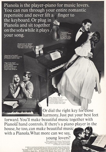 1967 pianola player - player, piano