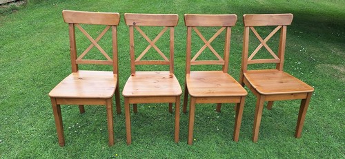 Ikea wooden dining chairs - ikea,