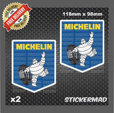 MICHELIN Man Vintage Waving Bibendum Stickers Motorsport GP Superbikes