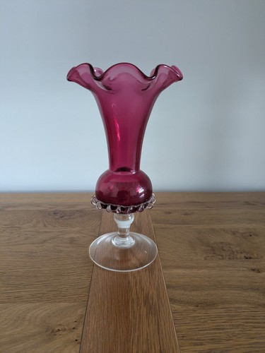 Hand blown cranberry glass - cranberry,