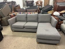 Grey Fabric L Shape Corner