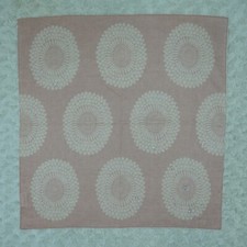 N511 Neisha Crosland Crystal Peach Cotton Scarf Scarves Pocket Square 20" X 19"