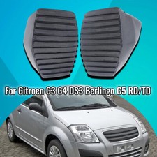Rubber Brake Clutch Foot Pedal Pad Cover For Citroen C3 C4 DS3 Berlingo C5 RD/TD
