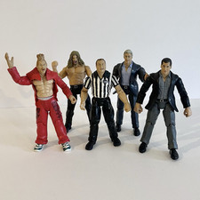 WWE Job lot Bundle - 5x Wrestling Action Figures 2000 - Inc Earl Hebner Referee