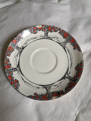 Antique saucer 20s crown - antique,