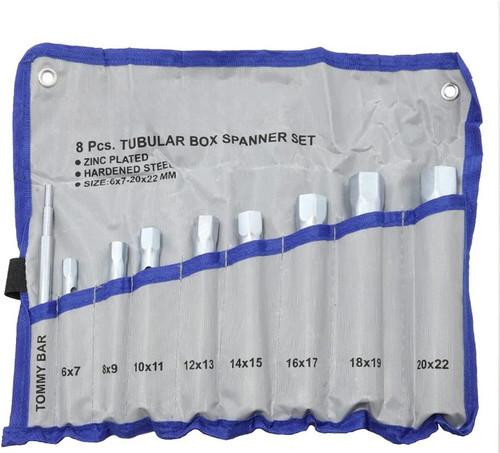 8pc tubular box - 8pc, spanner