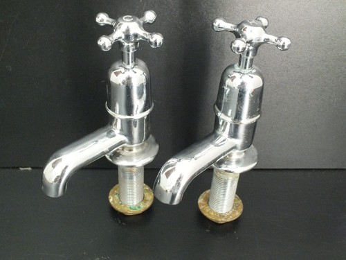 Pair vintage 1950s chromed - pair,