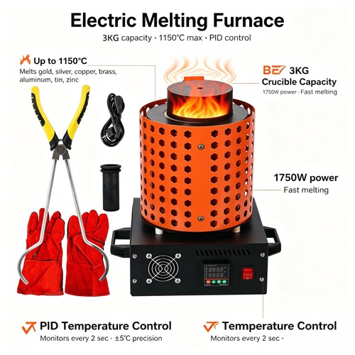 3kg electric melting - electric, furnace