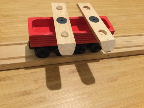Rare vintage red sawmill log - red,