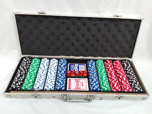 500 piece poker set with - poker,