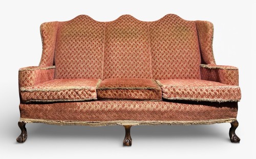 Antique walnut cammel back - walnut,