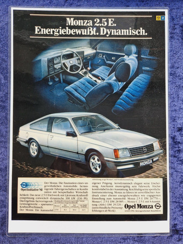 Opel monza 5e original - monza, a