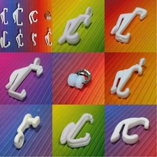 8 DESIGN Plastic Curtain Track Hook Rail Glides For Harrison Swish BUY 10 20 708