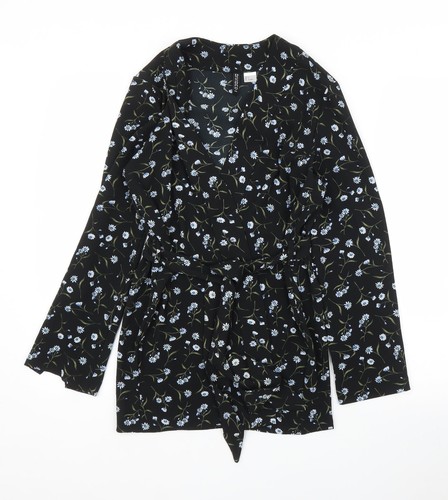 Womens black floral - h&m,