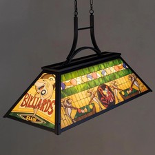 TOCHIC Vintage Pool Table Light, 3-Light Rustic Billiards Light Green