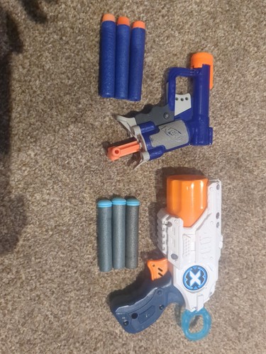 Xshot and nerf pistol - a,