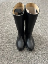 WW2 German Wachbataillon Jack Boots - Black - Repro - Size 8 - 100% Leather