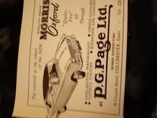 Ea7  Ephemera 1959 advert p g