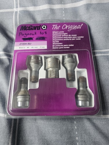 Peugeot 108 locking wheel nuts - wheel,