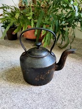 ANTIQUE J & J SIDDONS CAST IRON KETTLE No.2 West Bromwich 5 pints  Display 