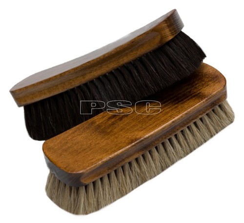 Horse hair shoe brush black - hair,