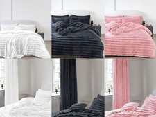 Teddy Fleece Big Cord Thermal Duvet Cover Pillowcase Cushion Curtain Soft Warm