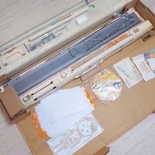 Brother Parie 7 KH-871 Knitting Machine White Orange Handcraft  W/Box Rare Japan