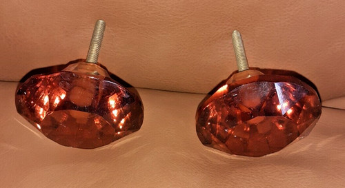 Large vintage orange glass - x,