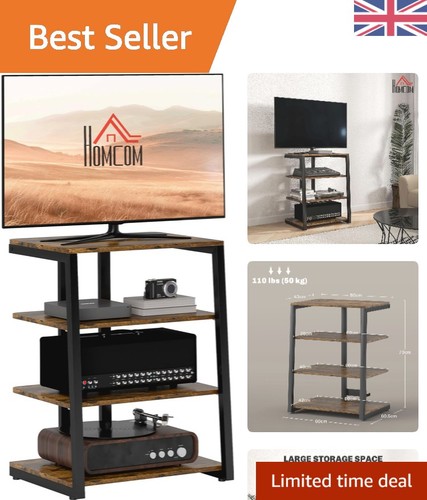 Stylish tier hifi stand with - 4-tier,