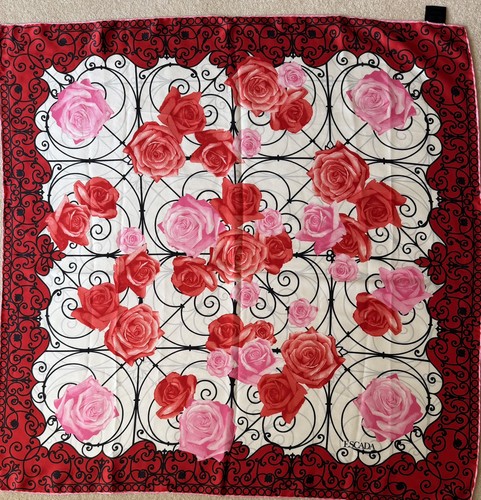 Vintage escada silk scarf - vintage,