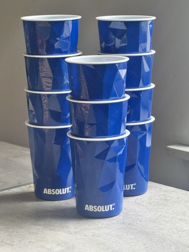 Absolut vodka acrylic cups - acrylic,