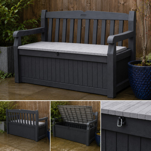 Garden storage bench - garden,