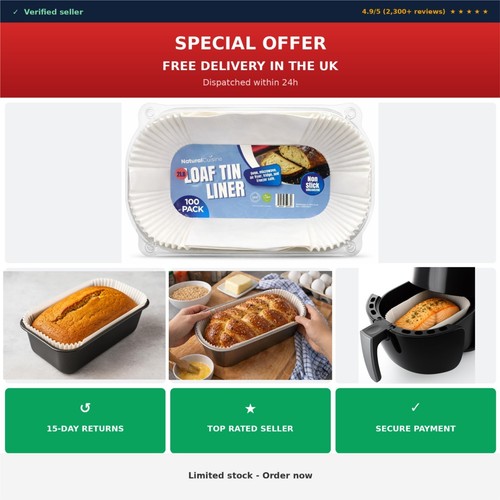 Loaf tin liners - loaf,