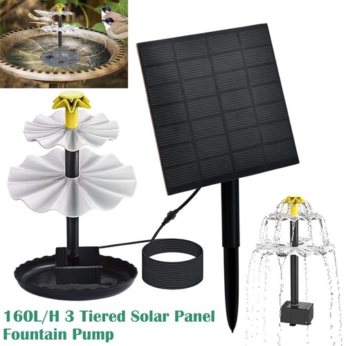 Solar powered water fountain - solar,