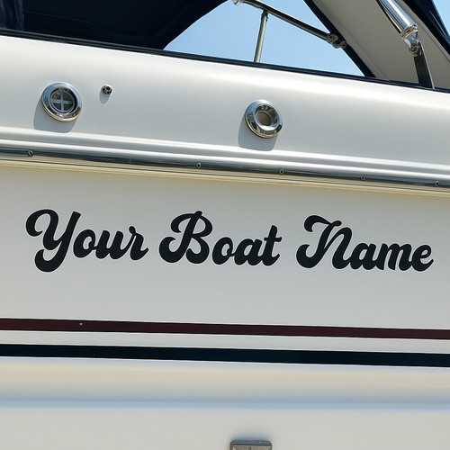 Custom boat name sticker decal - boat,