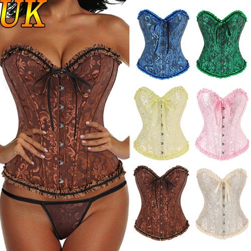 Women lace bustier vintage - lace, up