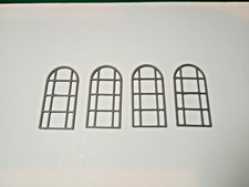 OO Scale 3d Printed Arched Window Frames x 4