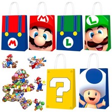 74 Pcs Super Mario Party Favors Bags Super Mario Bros Party Supplies Gift Bags