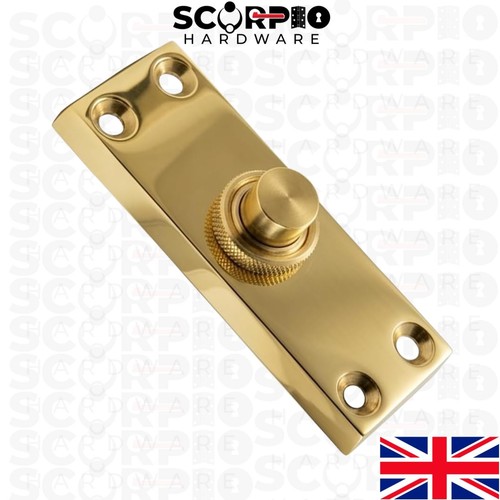 Door bell push button polished - push,