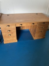 Danish Style Pine Office Desk Large