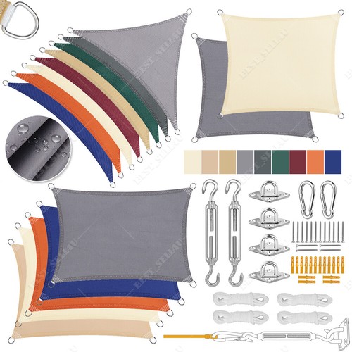Sun shade sail garden patio - sun,
