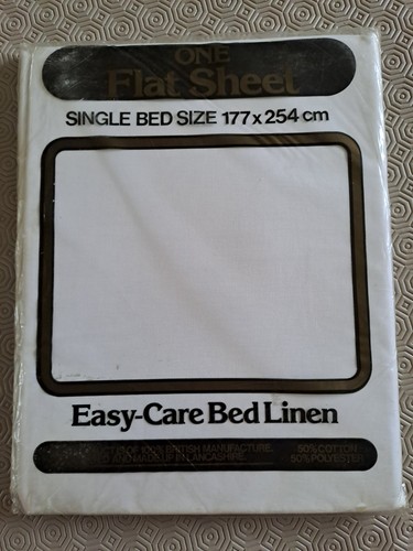 1970s single bed sheet - bed, -old