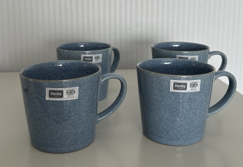 Set denby blue mugs - of, 4