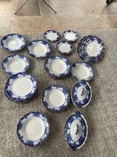 Royal Doulton Egerton 53-Piece Dinner / Dessert / Soup / Side Set – Blue & White