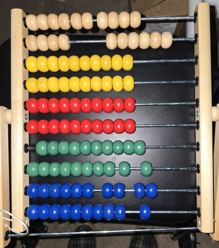 Ikea wooden abacus - wooden, 10