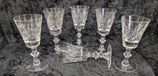 Edinburgh Crystal Port Glasses x 6 Hand Cut in the Embassy Pattern 13.5cm 